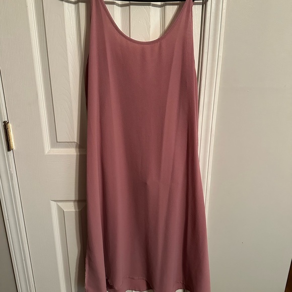 2pc Lauren Ralph Lauren Floral Midi Dress - Pink, Yellow, Black & slip dress - Picture 5 of 8